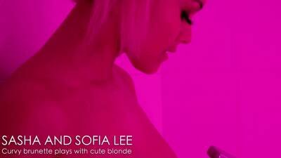 Sasha - Sofia - Lesbea Big tits lesbian Sofia Lee and hot blonde Sasha - nvdvid.com - Czech Republic