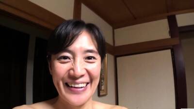 Japanese MILF visits busty cheating wife to help her shower - drtuber.com - Japan