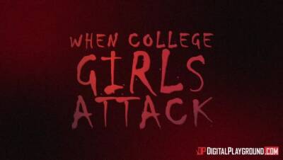 Elsa Jean - Kenzie Reeves - Zoe Clark - Tommy Gunn - When College Girls Attack - porntry.com - Usa