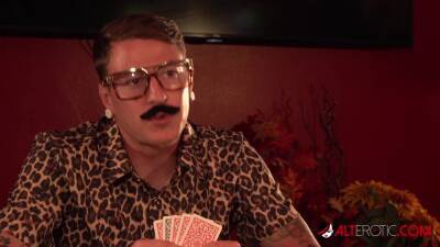 Tattooed hottie Misha Montana goes all in on poker - txxx.com