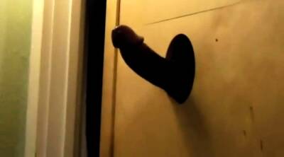 BBC getting sucked at homemade glory hole with CIM - nvdvid.com