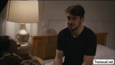 TS Eva didnt expect to enjoy riding a dick - fetishpapa.com