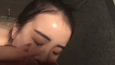My Asian Gf Gives Blowjob In Shower Gets Two Facials - hclips.com