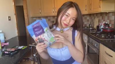 Good Morning Have Your Cute Asian Girlfriend For Breakfast In Kitchen Pov - hclips.com
