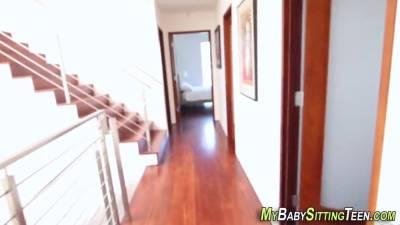 Babysitting teen spermed - sexu.com