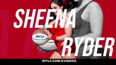 Sheena Ryder - Sheena - Trampy milfs Sheena Ryder and Aidra Fox challenge for refs knob - sexu.com