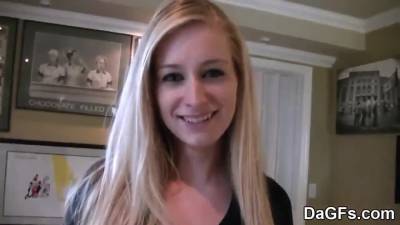 Innocent blonde schoolgirl gets fucked and facialized - pornoxo.com