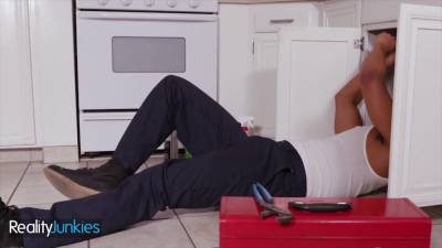 Ricky Johnson - Ornella Morgan - Reality junkies - foreign babe Ornella Morgan screws Ricky Johnson the plumber - sexu.com