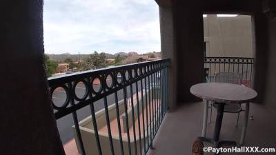 Connor Kennedy Gets A Blowjob On Hotel Balcony During The Day - upornia.com
