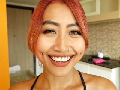 Kinky amateur Asian teen named Fang blowjob and sex on camera - txxx.com - Thailand
