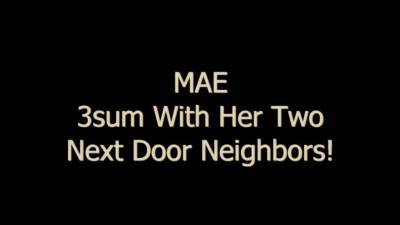 Petite Asian Slut Mae Enjoys A Threesome With The Neighbors! - ah-me.com