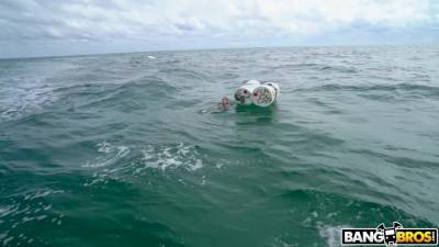 Cuban Hottie Gets Rescued at Sea - BangBros - hotmovs.com - Cuba