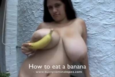 Romina Lopez - Banana Bigtits - hotmovs.com