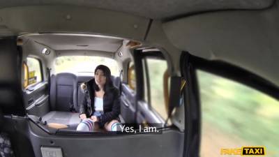 Rina Ellis - Rina Ellis Grinds Big Cock Of Cabbie With Shaved Pussy - hotmovs.com