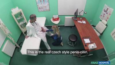 Blonde Babe With Blue Eyes, Nathaly Cherie Is Having Casual Sex With Her Doctor, In His Huge Office - hotmovs.com