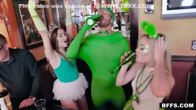 The More The Merrier! - St. Paddys Shag Session! - Serena Avery, Naomi Blue And Katie Kush - hotmovs.com