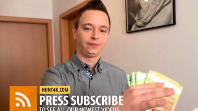 HUNT4K. Bald cuck sells girlfriends twat for solid amount - drtvid.com - Czech Republic
