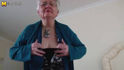 Big Breasted British Granny Playing With Herself - MatureNL - hotmovs.com - Britain - Netherlands