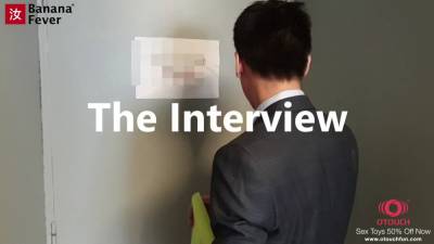 Cute Brunette Seduce Fuck Her Asian Interviewer - BananaFever - sexu.com