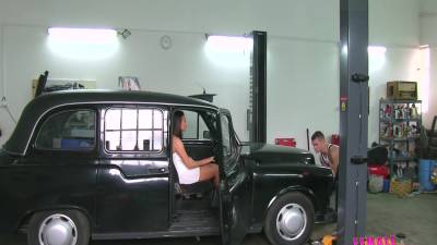 Busty Euro Babe Pounded Hard In The Garage - upornia.com