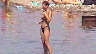 Huge natural Breasts on Beach by Erfurt - txxx.com - Germany