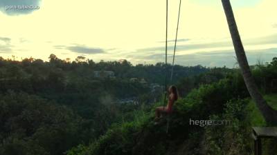 Teen Katya Clover Swinging In Bali With Princess Clover - upornia.com