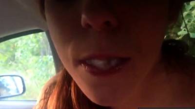 she sucks the sperm right out of him in car - drtvid.com
