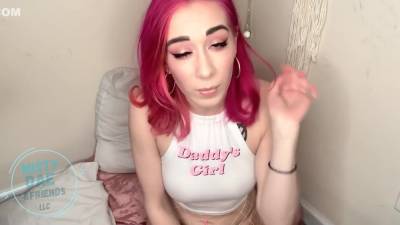 Daddys Girl - Hot Pink Sub Fucks Herself While Singing - hclips.com