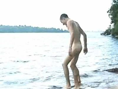 Steamy gay sex on the lake shore - drtvid.com