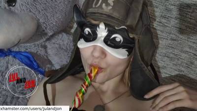 Military Hentai Cat Girl suck and masturbate by lollipop. - sunporno.com