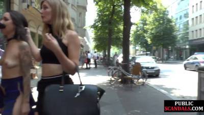 Public babe gets doggystyled and ass fucked outdoors - hotmovs.com