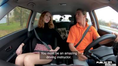British ginger publicly rides driving instructor after bj - hotmovs.com - Britain