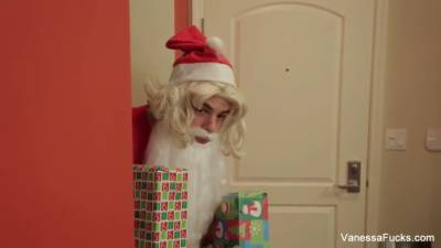 Vanessa - Vanessa Cage is Naughty Santa's Helper - sexu.com