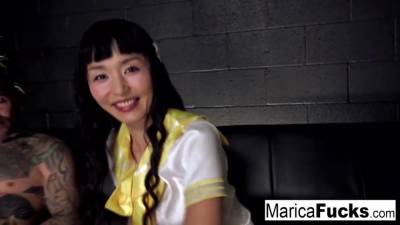 Japanese Schoolgirl Marica fucks her English friend - sexu.com - Japan - Britain