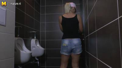 Horny Mature Slut Gets Pissed And Fucked On A Toilet - MatureNL - hotmovs.com - Netherlands