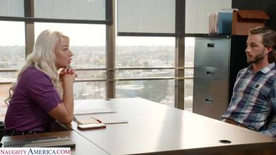 London River - London River gets bent over desk and fucked by intern - naughtyoffice - hotmovs.com
