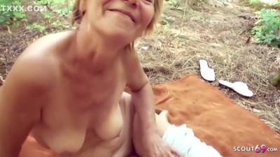71yr Old Grandma Elisa Seduce To Public Sex By Young Guy - hotmovs.com - Germany