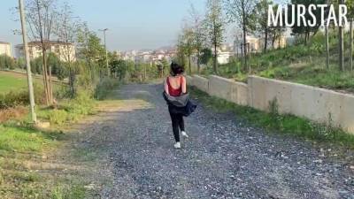 Gave herself to a stranger while jogging in the park - sunporno.com - Russia