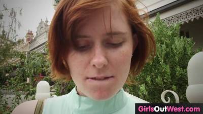 Meet - Cute redheaded lesbians with hairy pussies meet and fuck - sexu.com