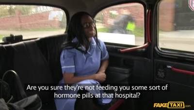 Extremely Horny Nurse Gives Cabbie A Dose Of Pussy For A Free Ride - porntry.com
