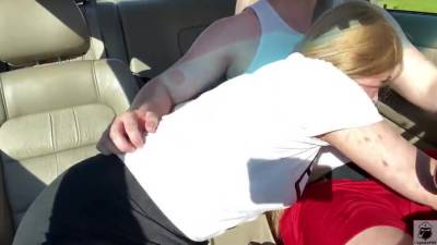 Blonde Slut Sucks Dick While Driving! - upornia.com - Germany