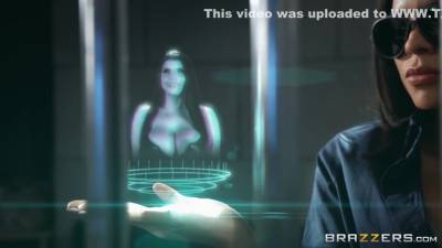 Angela White - Angela White In A Sexy Cop And A Busty Inmate Tribbing Each Ohter In The Prison - upornia.com