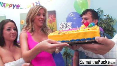 Samantha - Samantha Saint celebrates her birthday with a wild crazy - sexu.com