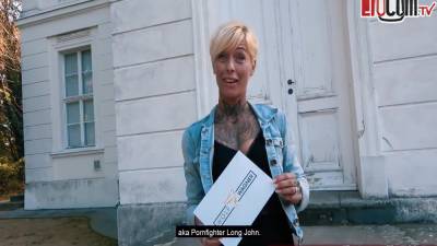 Tattooed German Milf With Short Blond Hair And Blue Eyes Picked Up In The Park - hclips.com - Germany