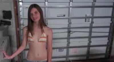 Shy sweet teen fucked in her daddys garage - sunporno.com