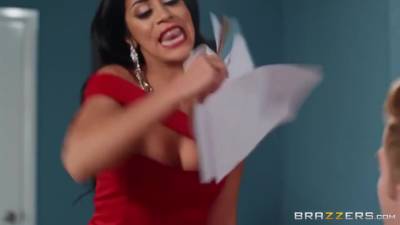 Julia De-Lucia - Julia De Lucia - Julia De Lucia And Danny D In Hot Brunette Satisfies Her Man On A Lunch Break In Office - hotmovs.com