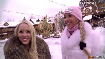 Lola Taylor - Lola Taylor And Briana Bounce In Lets Pick Up A Bitch In Moscow - hotmovs.com - Russia