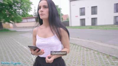 Public agent Lexi Dona displays her snatch for a explosion of cash - sexu.com - Czech Republic