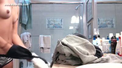 peeping blonde amateur change undies in bathroom.*** - hclips.com