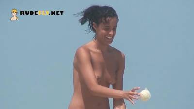 Gorgeous young nudist chicks secretly filmed having fun at the beach - sunporno.com